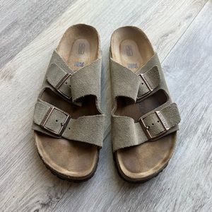 Birkenstock Suede Strap Sandals